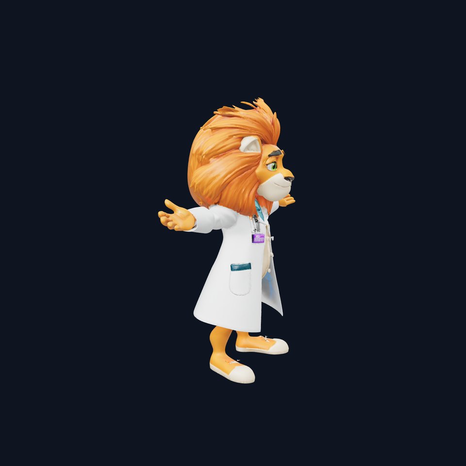 Friendly Doctor Lion model pack